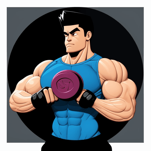 AI generated: Buider bodysuit, carrying weights with big arms and a skinny body , tshirt vector