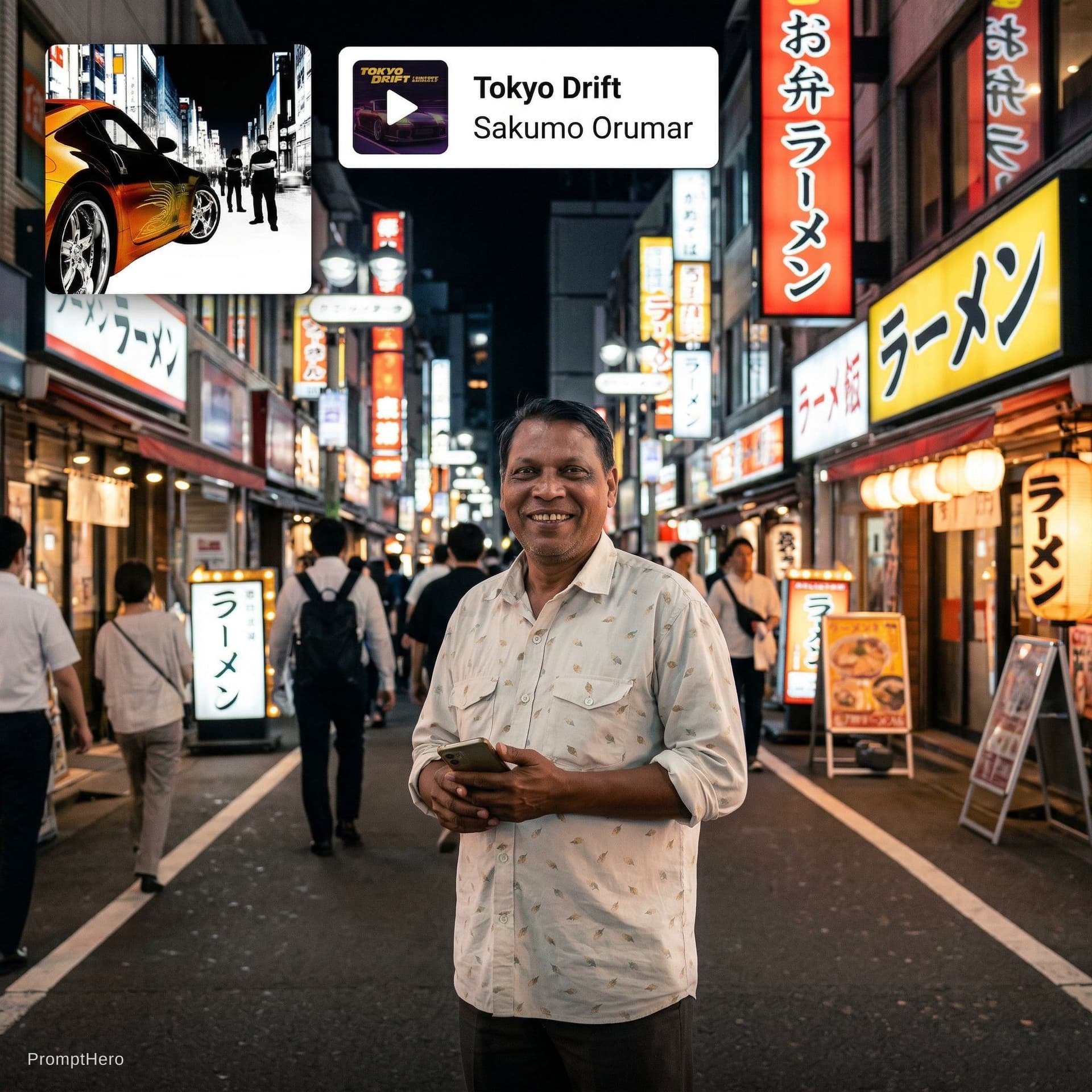 AI generated: i want to create an image of me with songs thumbail on it i want it for my instagram so make it real...