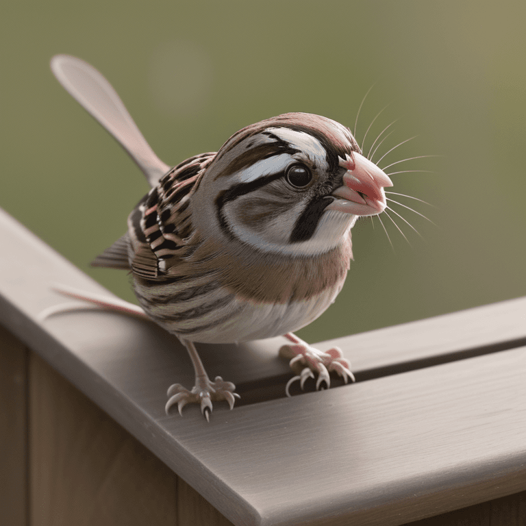AI generated: close-up photo of a (sparrow: mouse: 0.5)