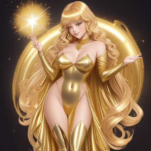 AI generated: Golden Shimmer (DM for Prompt) #SDXL