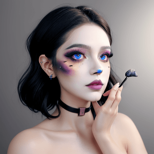 AI generated: moth makeup