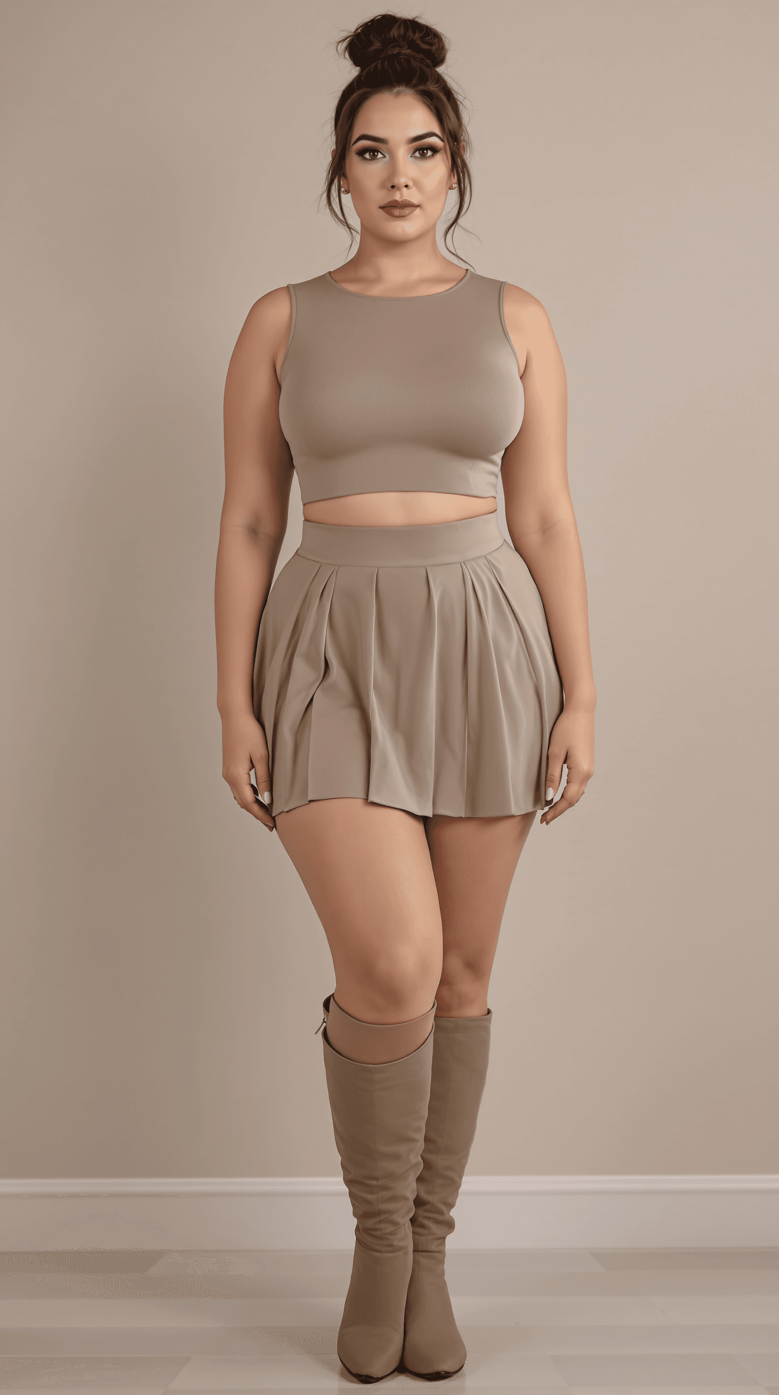 AI generated: "A hyper-realistic, ultra-detailed full-body portrait of a British Caucasian woman, closely resembli...