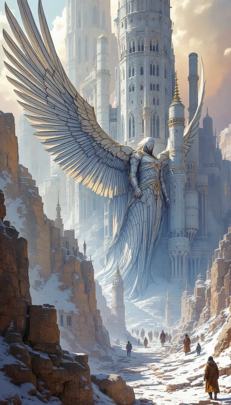 AI generated: Winged Hussar, undefined, grain, bloom, on, on, on, shot on DSC_8543.ARW, framegrab from unreleased ...