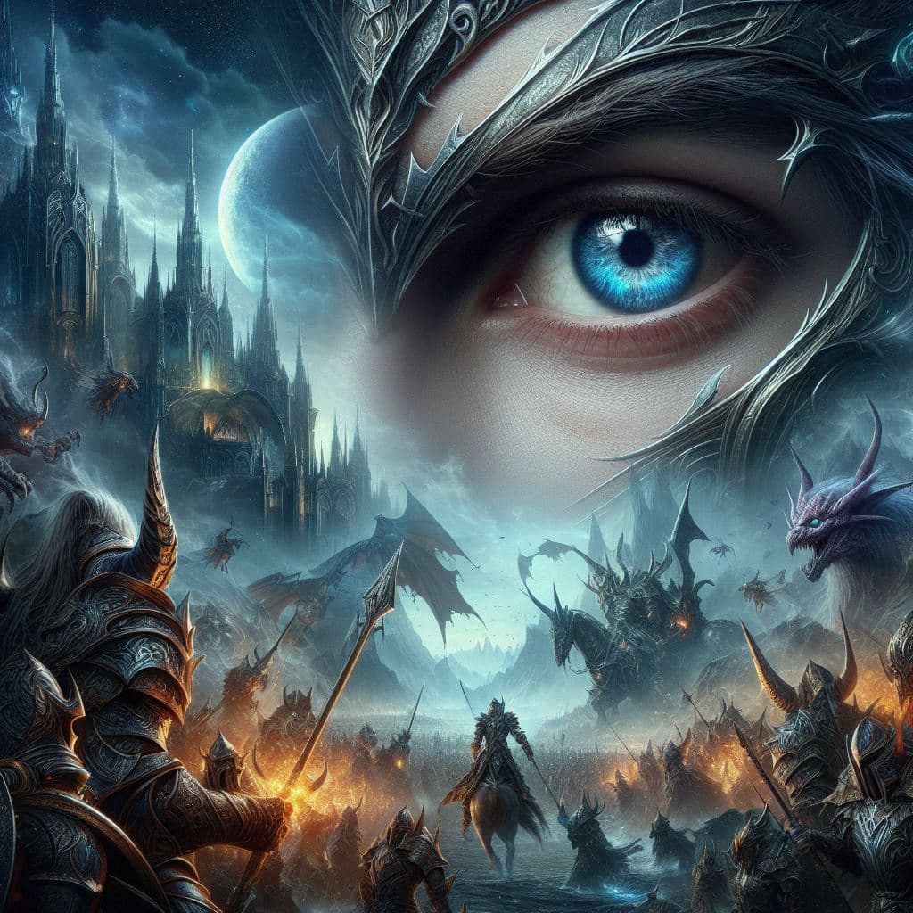 AI generated:  an epic poster-style photograph inspired by the Warcraft universe, rendered with unprecedented phot...