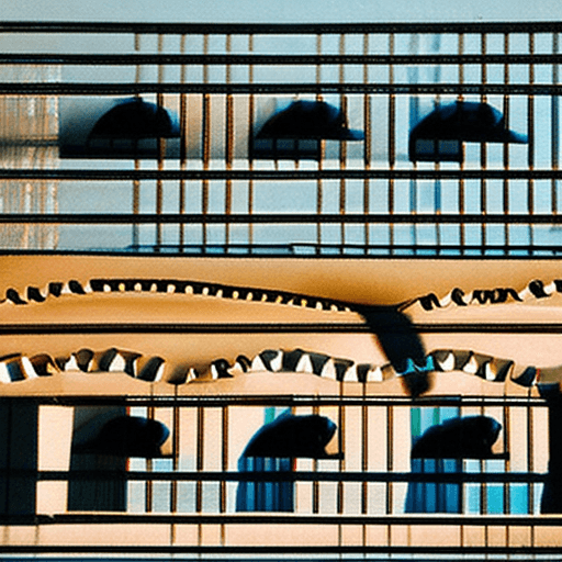 AI generated: silhouette eye level exterior photo of a Noir Art Deco City overlooking the ocean, daylight, indirec...