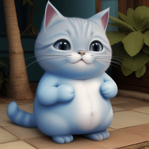 AI generated: pitufo gato
