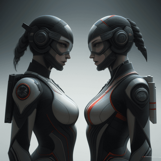AI generated: There is more than one character. they stand side by side. octane render, trending on artstation,t s...