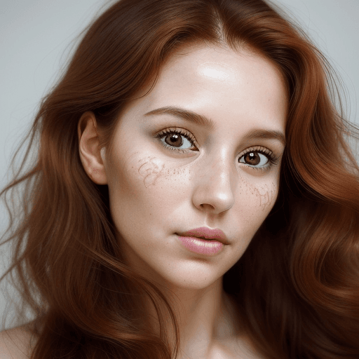 AI generated: Create a hyper realistic portrait of a 28 year old woman, beautiful face, symmetrical features, perf...