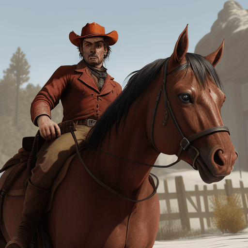 AI generated: make me red dead redeption 2 photo of artur morgan
