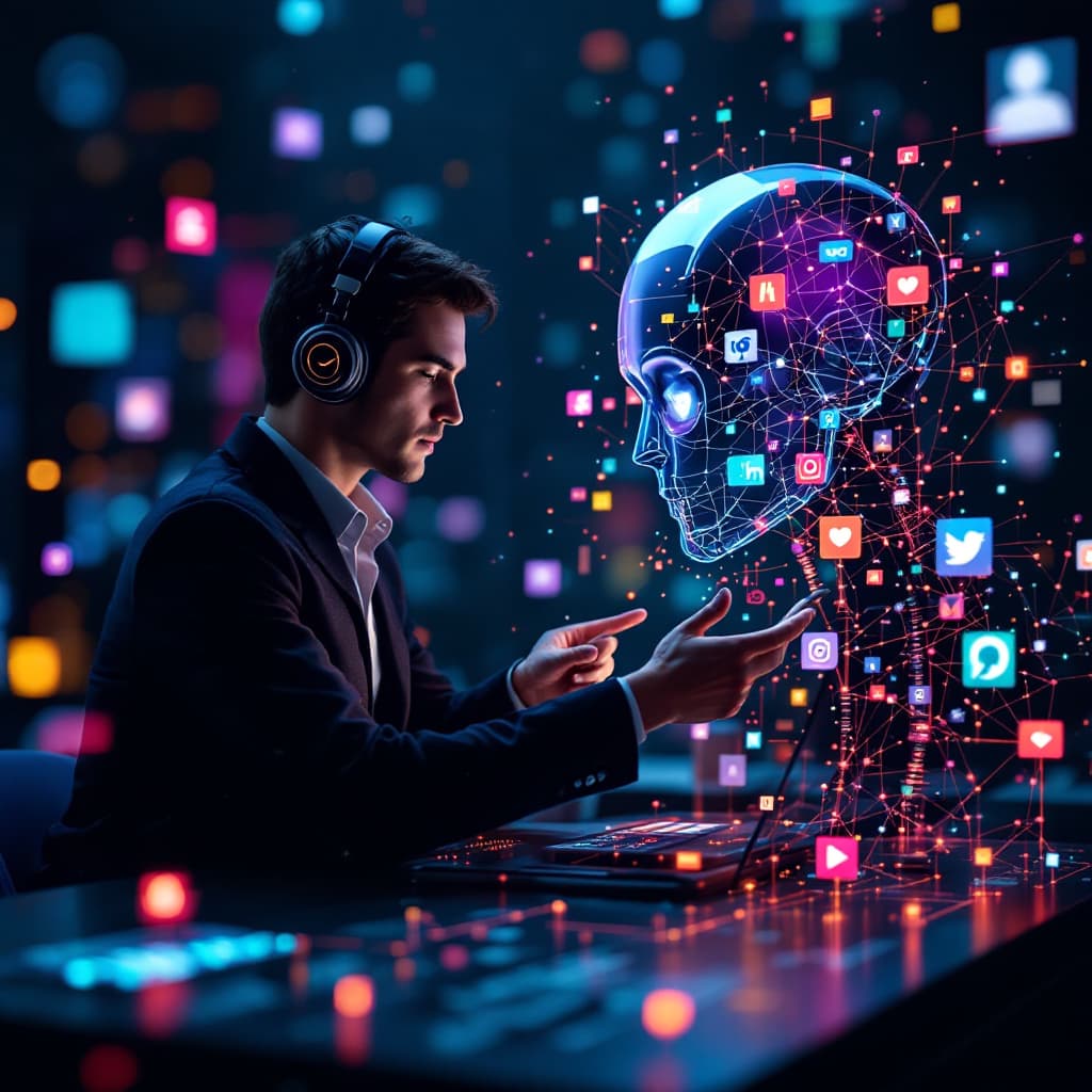 AI generated: AI for managing social media

