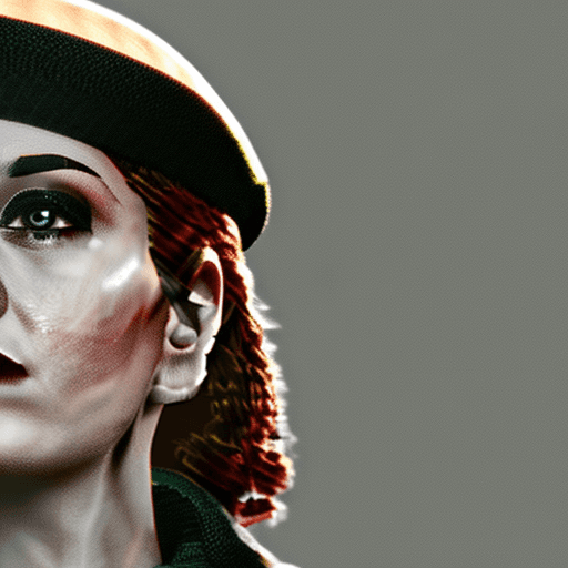 AI generated: High resolution photograph of a busty woman in a nazi uniform; 8k, intricate detail, photorealistic,...