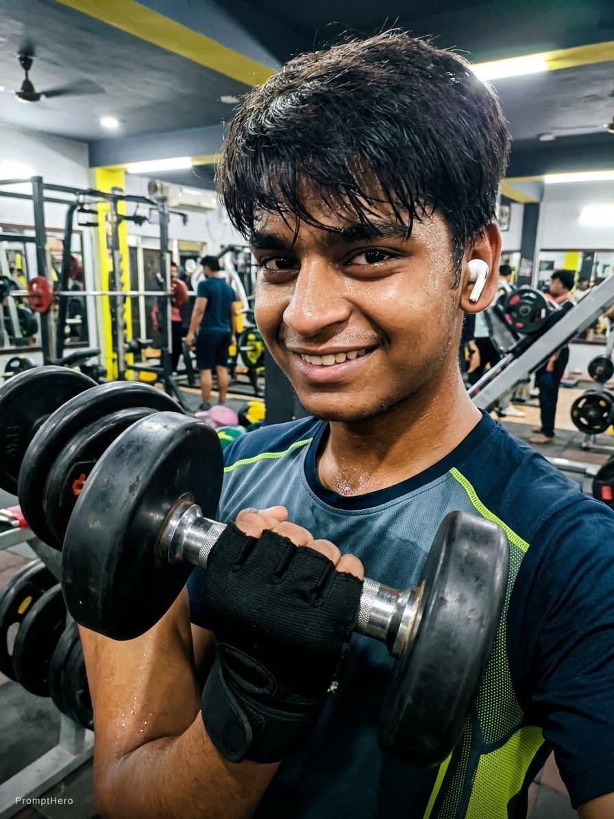 AI generated: Boy fitness