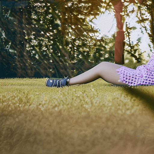 AI generated: high-resolution photo of a beautiful woman wearing a summer dress sitting on a blanket in a park, ph...