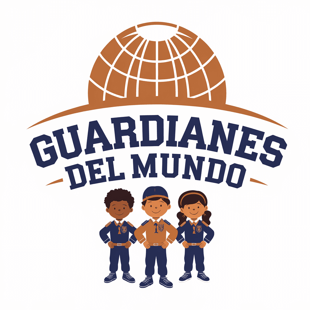 AI generated: Diseña un logo anagrama en el que esté escrito específicamente "Guardianes del Mundo". Quiero que ap...