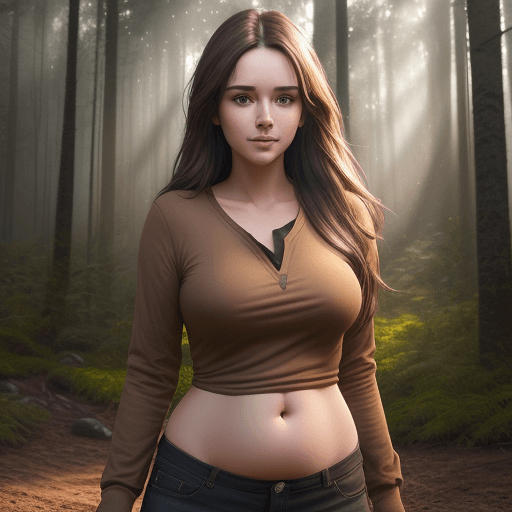 AI generated: real life photo of a hot beautiful girl, full body photoshoot, long brown hair, brown eyes, full rou...