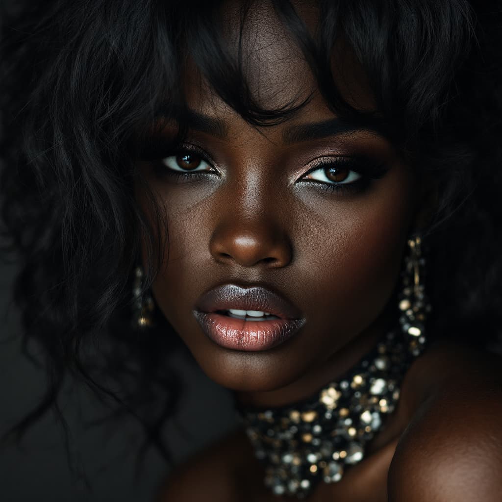 AI generated: 
black girl with big tits and ass