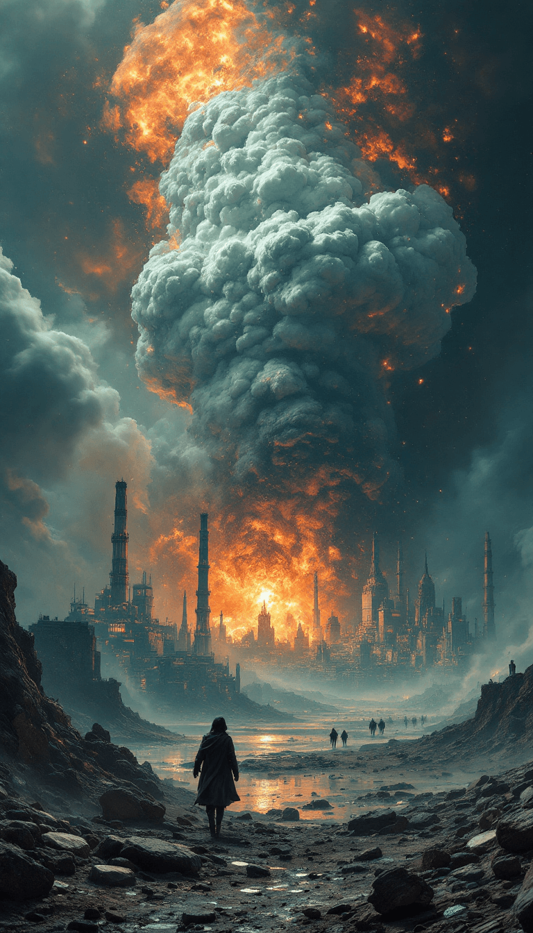 AI generated: /imagine prompt an amazing futuristic dystopian image (in the style of the artist Joao Ruas:1.9), En...