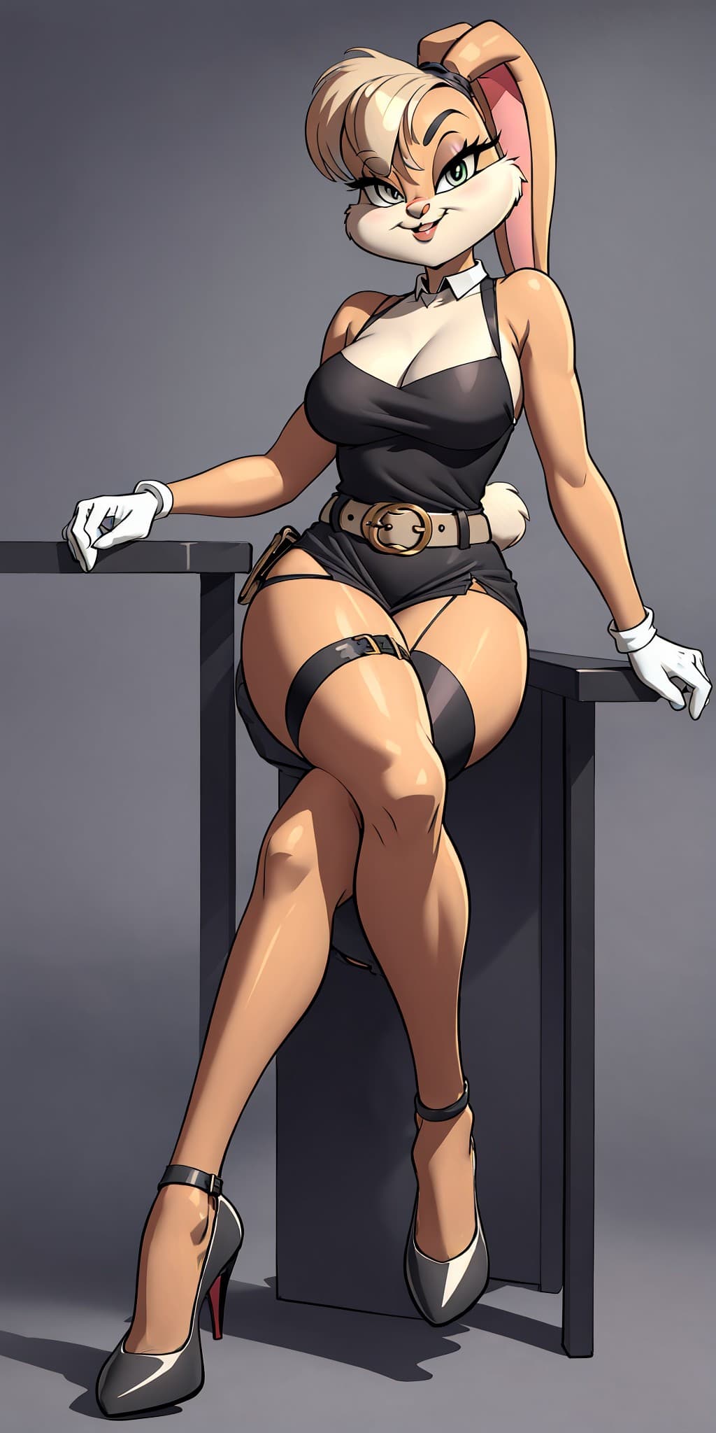 AI generated: (masterpiece), best quality, expressive eyes, perfect face, full body, short thigh-length dresses, g...