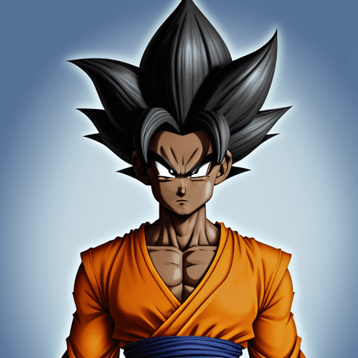 AI generated: san goku from dragonball z black african skin --s 250 --niji 5