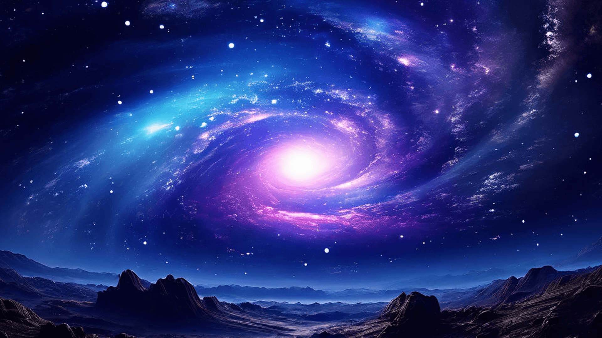 AI generated: the galaxy is spinning