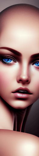 AI generated: a beautiful nude girl , full body shot, perfect symmetrical face beautiful eyes with elegant eyelash...