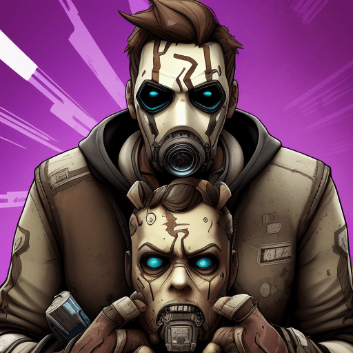 AI generated: High resolution background image borderlands boss style