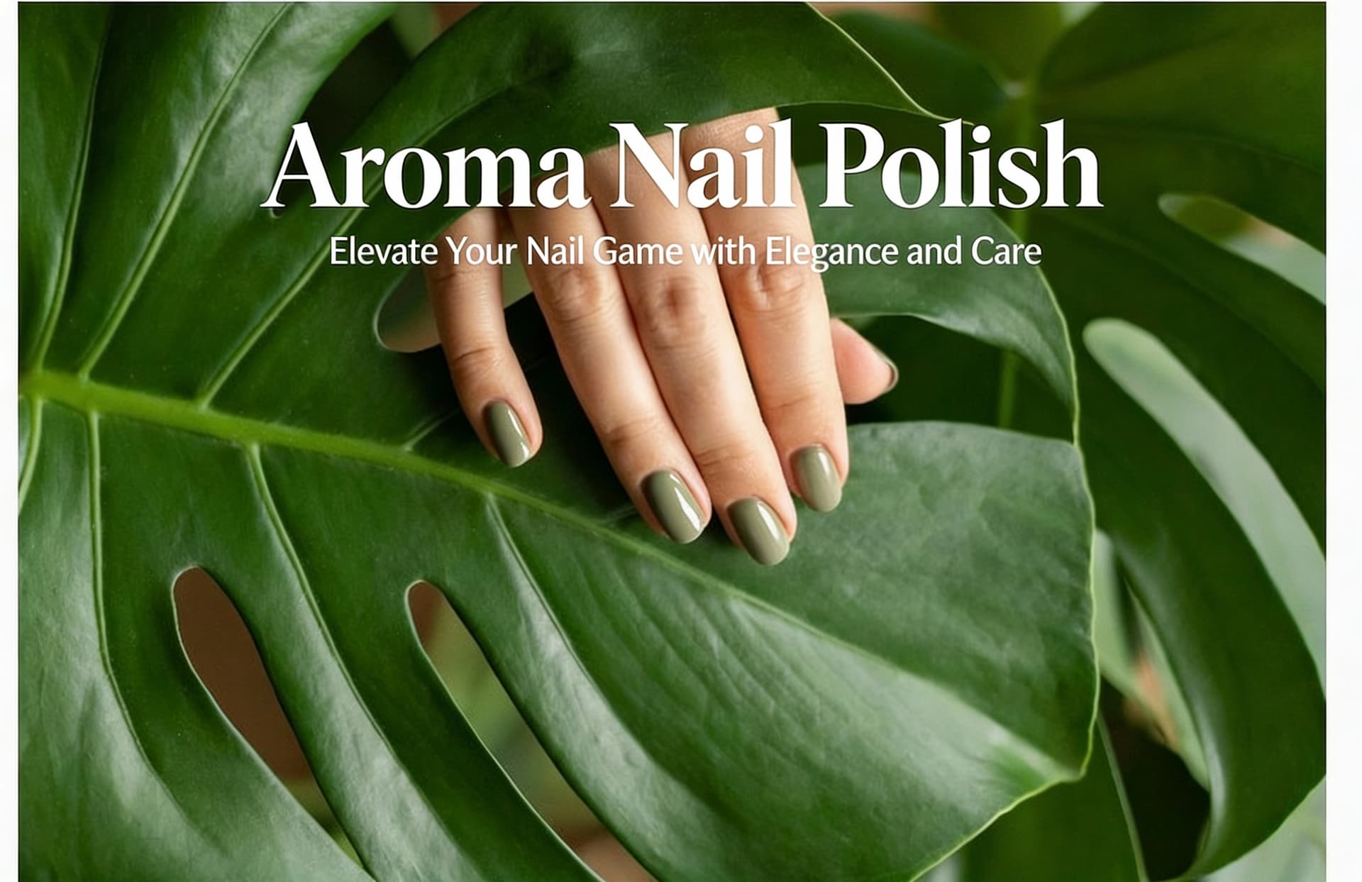 AI generated: Experience the delicate fusion of beauty and nature. Aroma Nail Polish is here to elevate your nail ...