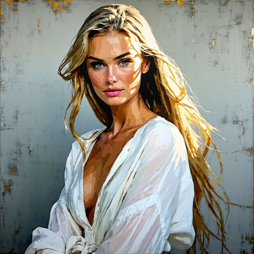 AI generated: Create a richly detailed portrait inspired by the techniques of Joseph Christian Leyendecker, featur...