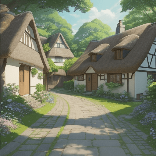 AI generated: Step into a tranquil world with this beautiful Anime-style illustration, perfect for giving your pho...