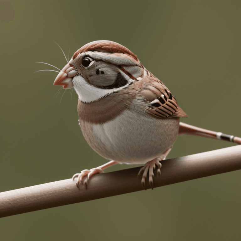AI generated: close-up photo of a (mouse: sparrow: 0.5)