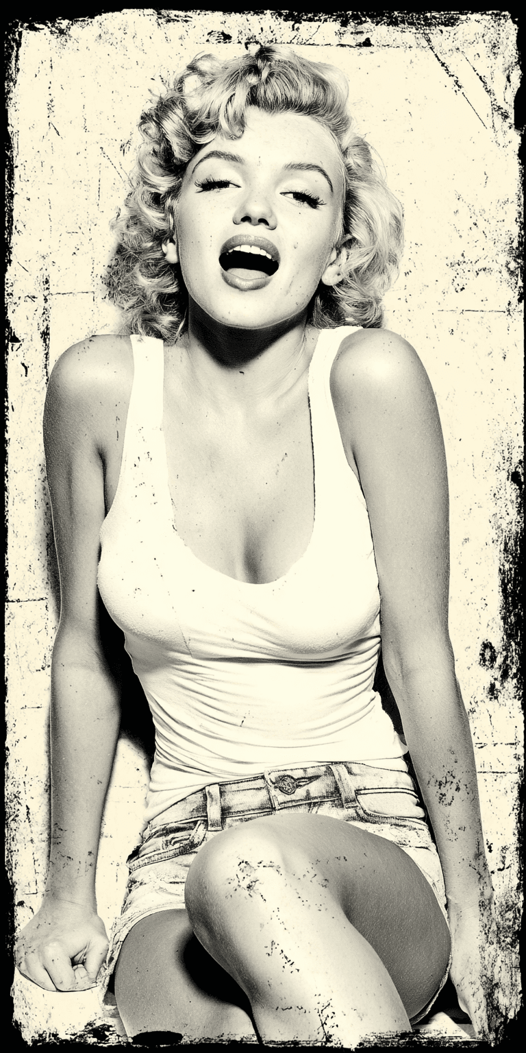 AI generated: vintage distressed poster style, pencil sketch of a woman on beige paper, vintage look, white border...