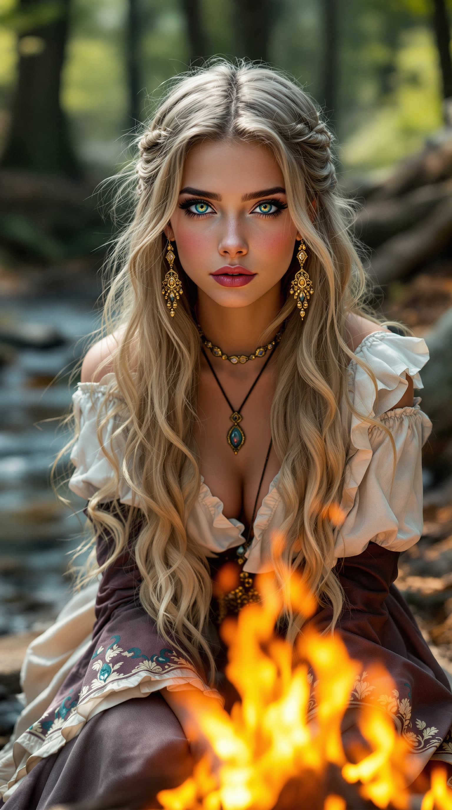 AI generated: A professional photograph captures one of the most beautiful eighth-grade girls in the world, a Tran...