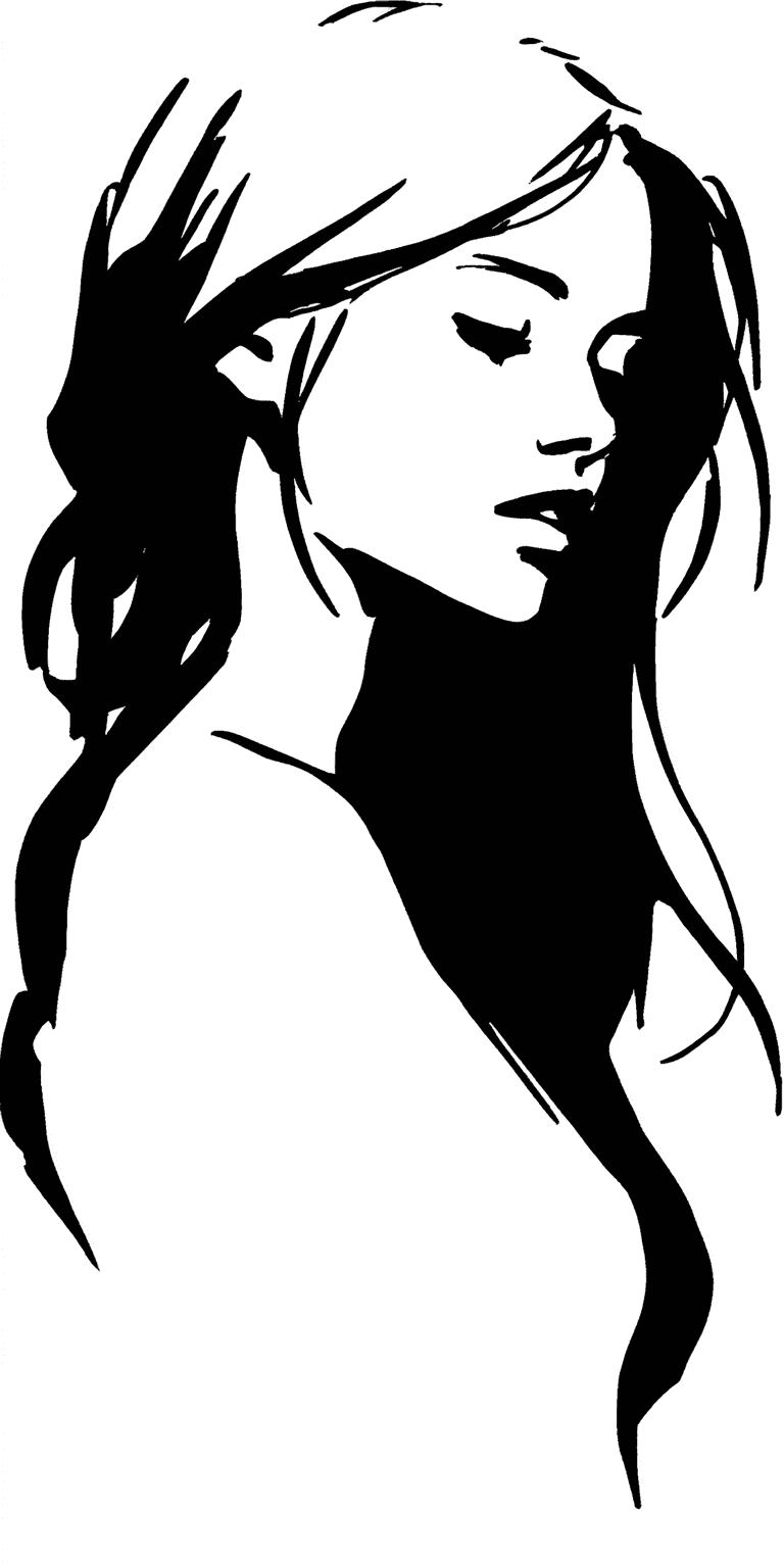 AI generated: minimalist, very basic, simplified continuous line drawing of a woman, in the style of pen drawing b...