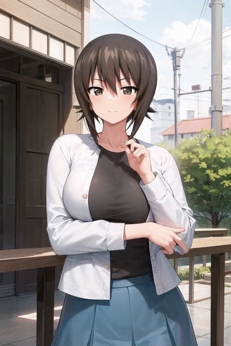 Girls und Panzer Nishizumi Maho