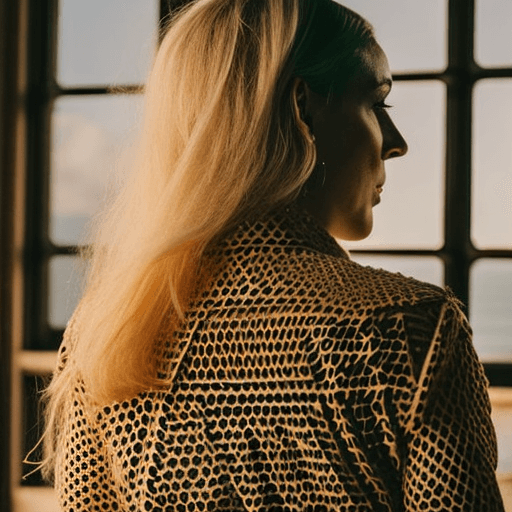 AI generated: RAW portrait photo, view from back, Freya Allen, thin body, ciri, (headshot portrait:1. 9), (high de...