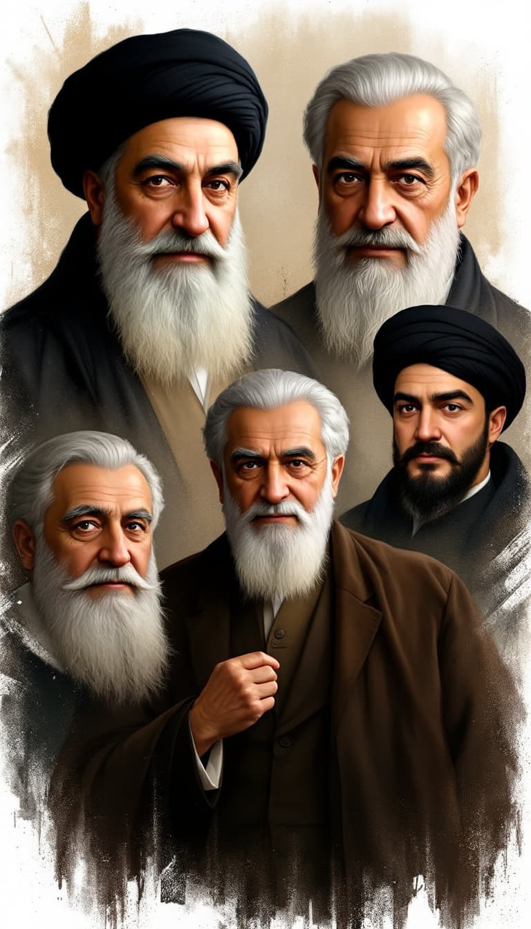 AI generated: "The scene is graced by the presence of legendary Iranian figures, all with distinctively Iranian fe...