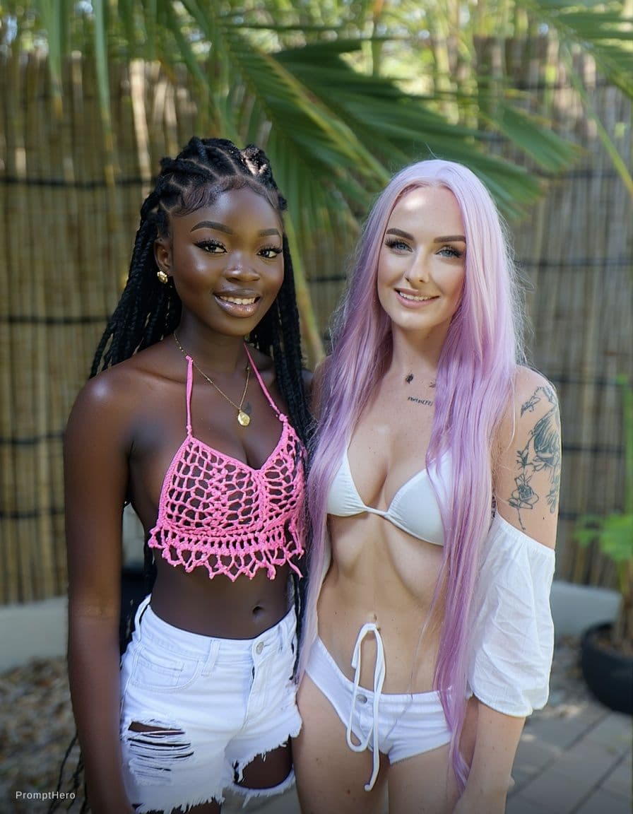 AI generated: Make the girl in the picture wearing a bikini