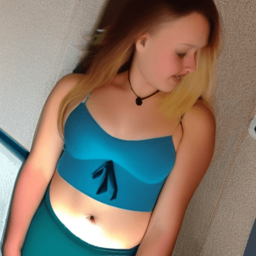 AI generated: 14 years old girl with big boobs and perfect face and body