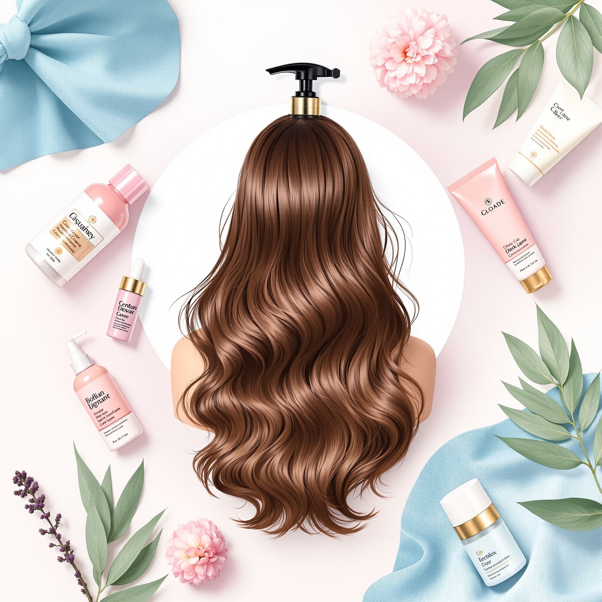 AI generated: I would like to create an image for an e-commerce page related to beauty and hair care products. The...