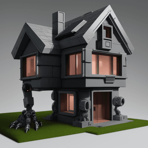 AI generated: Robot house
