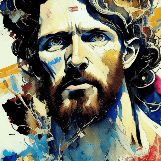 AI generated: a masterpiece, Jesus, coy and alluring, full body, Vincent Willem van Gogh, freedom, soul, digital i...