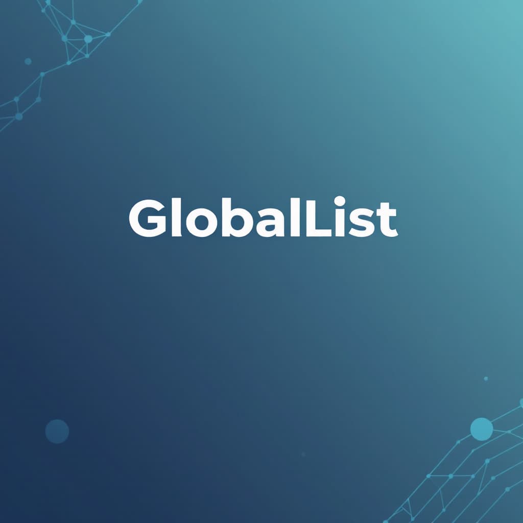 AI generated: Design a modern, tech-forward logo for a SaaS startup called GlobalList, which automates multilingua...