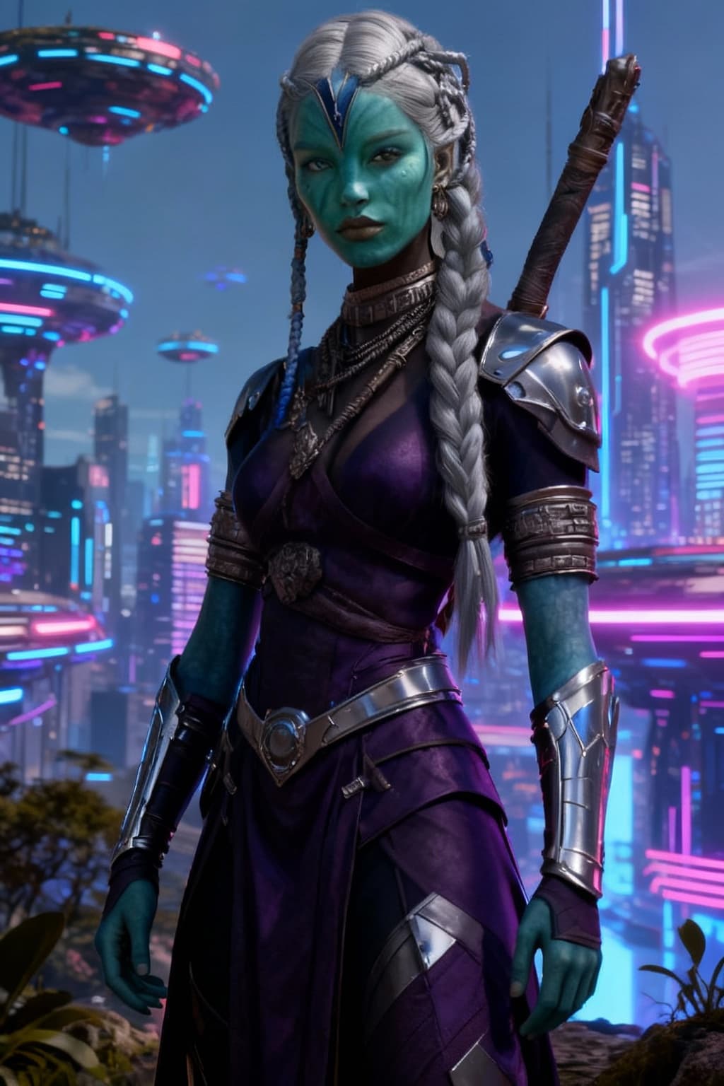 AI generated: Create a new species from this original. Alter with Sci-Fi worldly backdrop, pose the character natu...