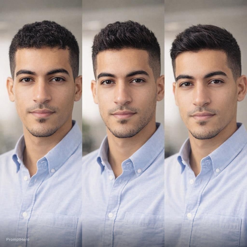 AI generated: Analyze my face shape and hair characteristics from the provided image. Based on the analysis, sugge...