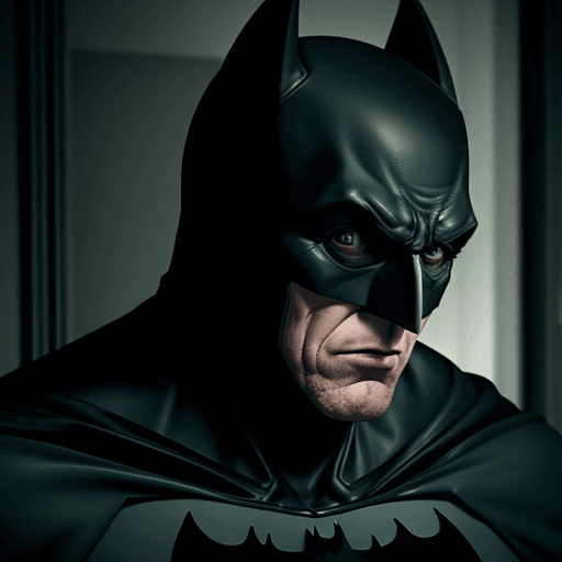 AI generated: Batman psycho is taken by orderlies to a mental hospital, 4k, ultra hd 