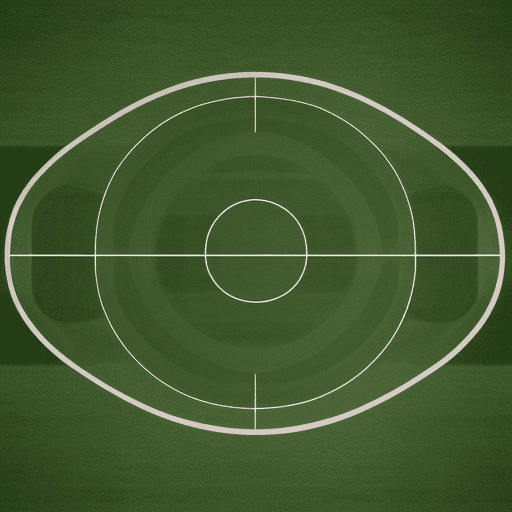 AI generated: A soccerfield with a Ball on it
