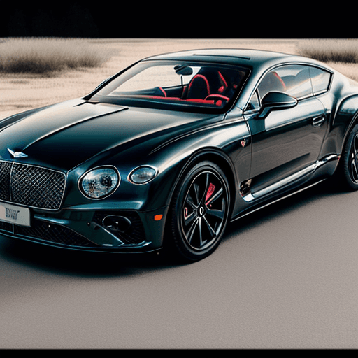 AI generated: Stabile DIffusion ,2024 Bentley Continental GT painted with the Confederate Dixie Flag painted on th...