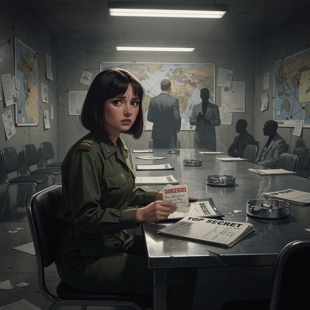 AI generated: Don't tell the director I said so
But are you safe, Miss Gradenko?
We were at a policy meeting
They ...