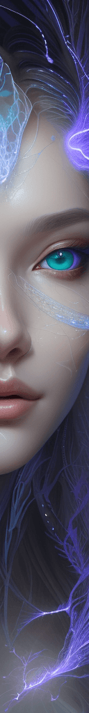 AI generated: A stunning illustration of an ethereal neural network organism, stunning facial details, elegant, ho...