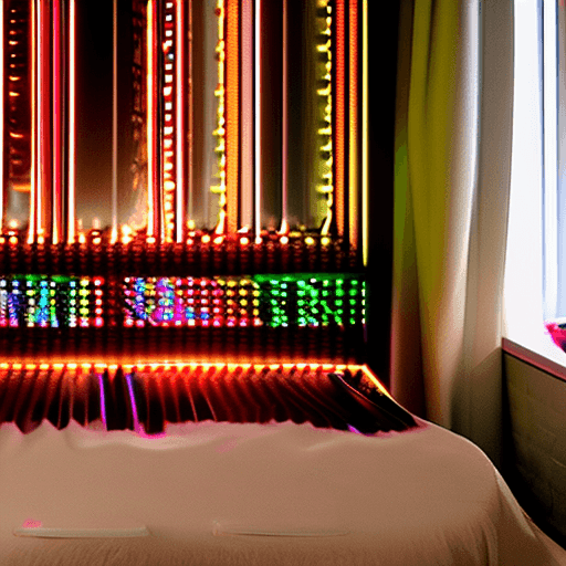 AI generated: Taylor swift, naked, realistic, stripping, 8k UHD, private room, neon lighting
